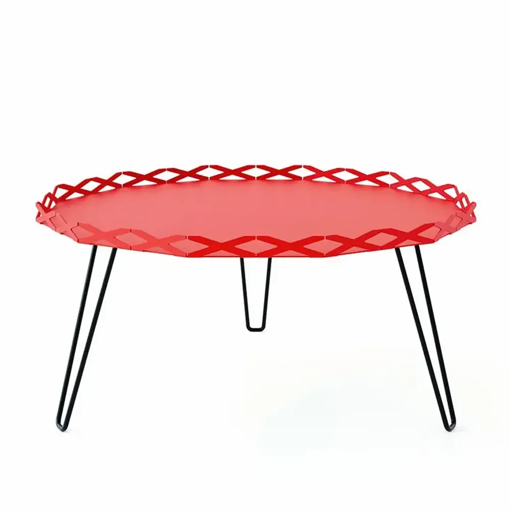 Tables de jardin - TABLE BASSE EN ACIER AURA - DECO-GEM