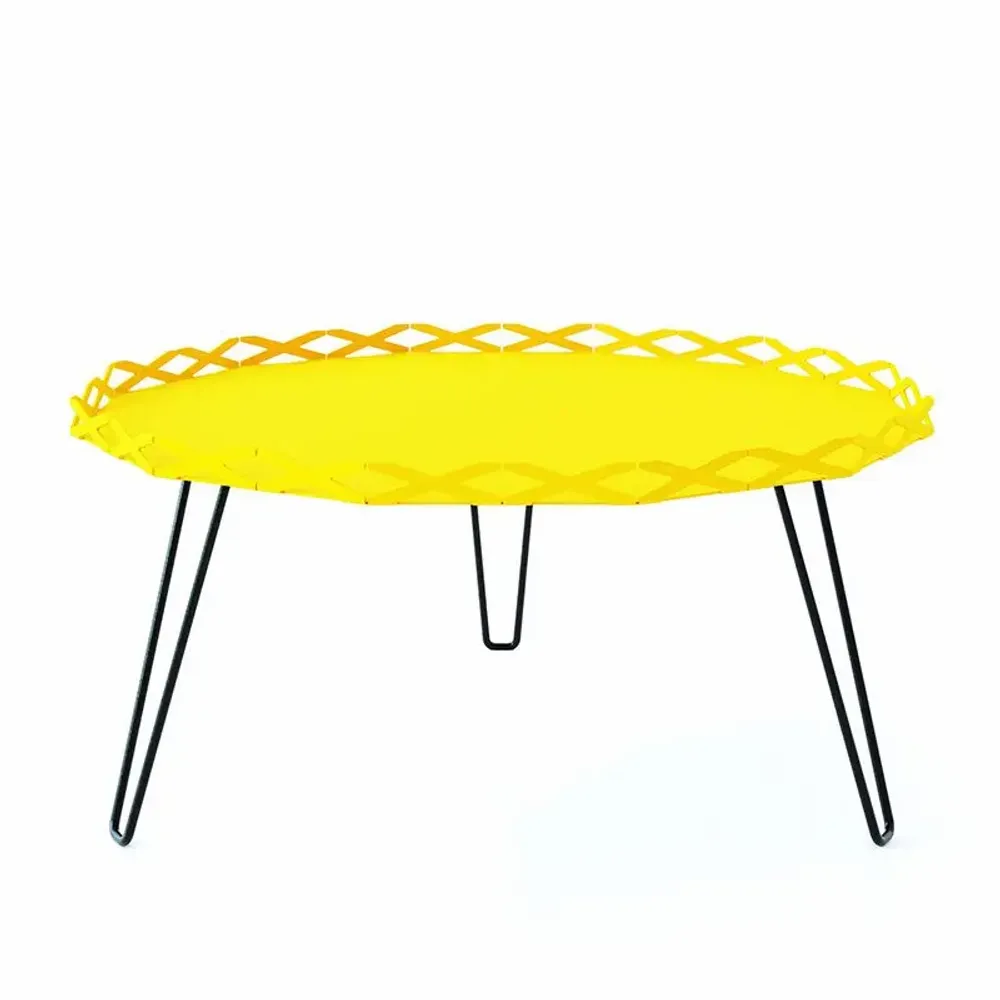 Tables de jardin - TABLE BASSE EN ACIER AURA - DECO-GEM