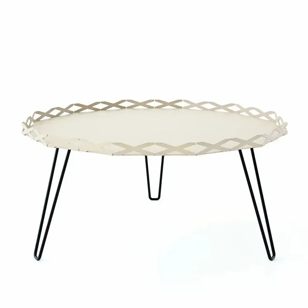 Tables de jardin - TABLE BASSE EN ACIER AURA - DECO-GEM