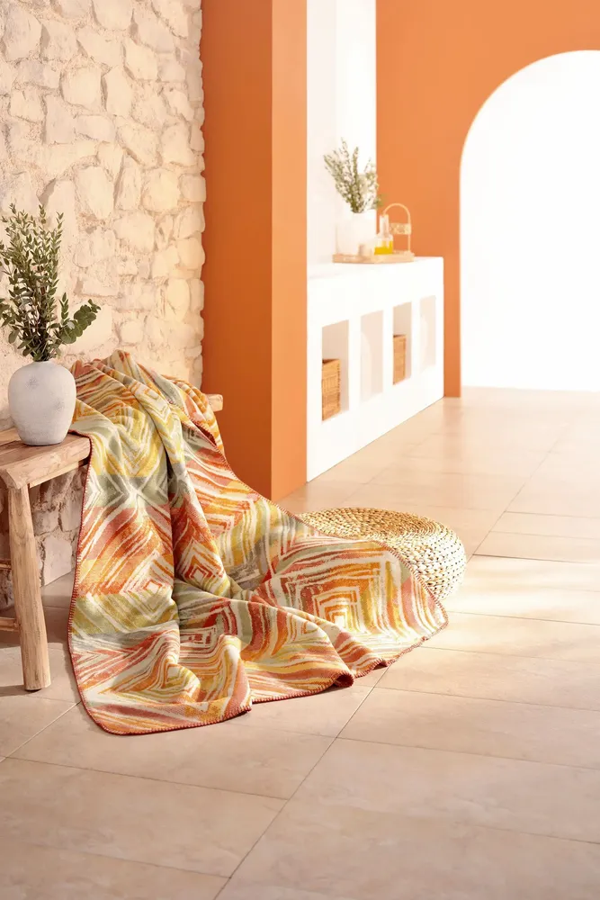 Throw blankets - Blanket Sunset Diamonds - BIEDERLACK