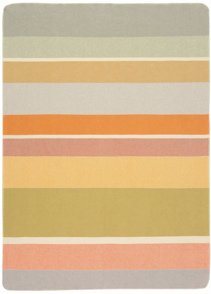 Throw blankets - Blanket Stripe Oasis - BIEDERLACK