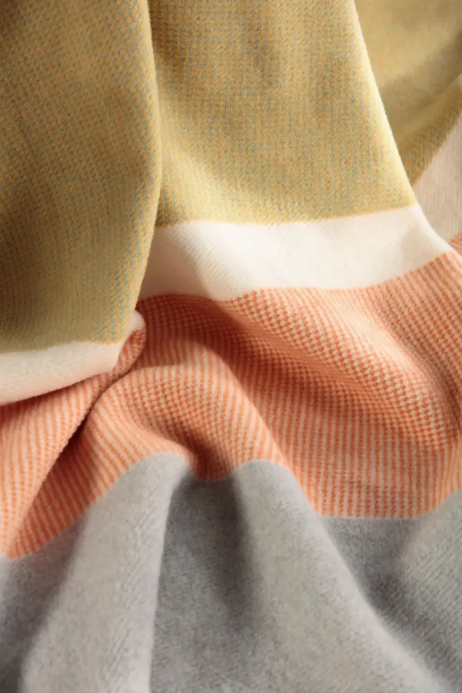 Throw blankets - Blanket Stripe Oasis - BIEDERLACK