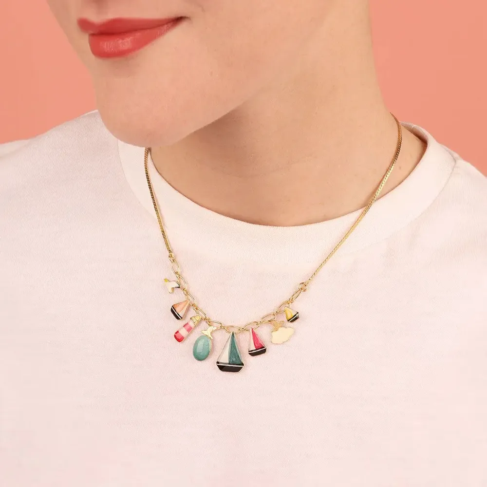 Jewelry - HORIZON NECKLACE GOLD COLOR MULTI - TARATATA BIJOUX