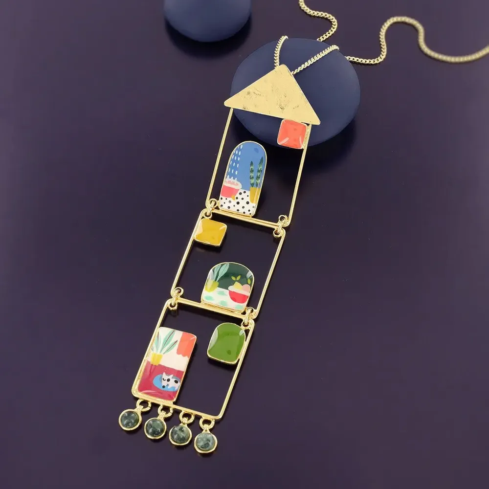 Jewelry - CURIOUS NECKLACE GOLD COLOR MULTI - TARATATA BIJOUX