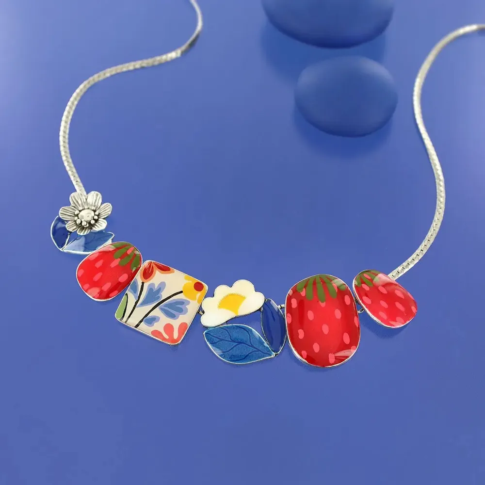 Jewelry - DELICE SILVER MULTI-COLOR NECKLACE - TARATATA BIJOUX