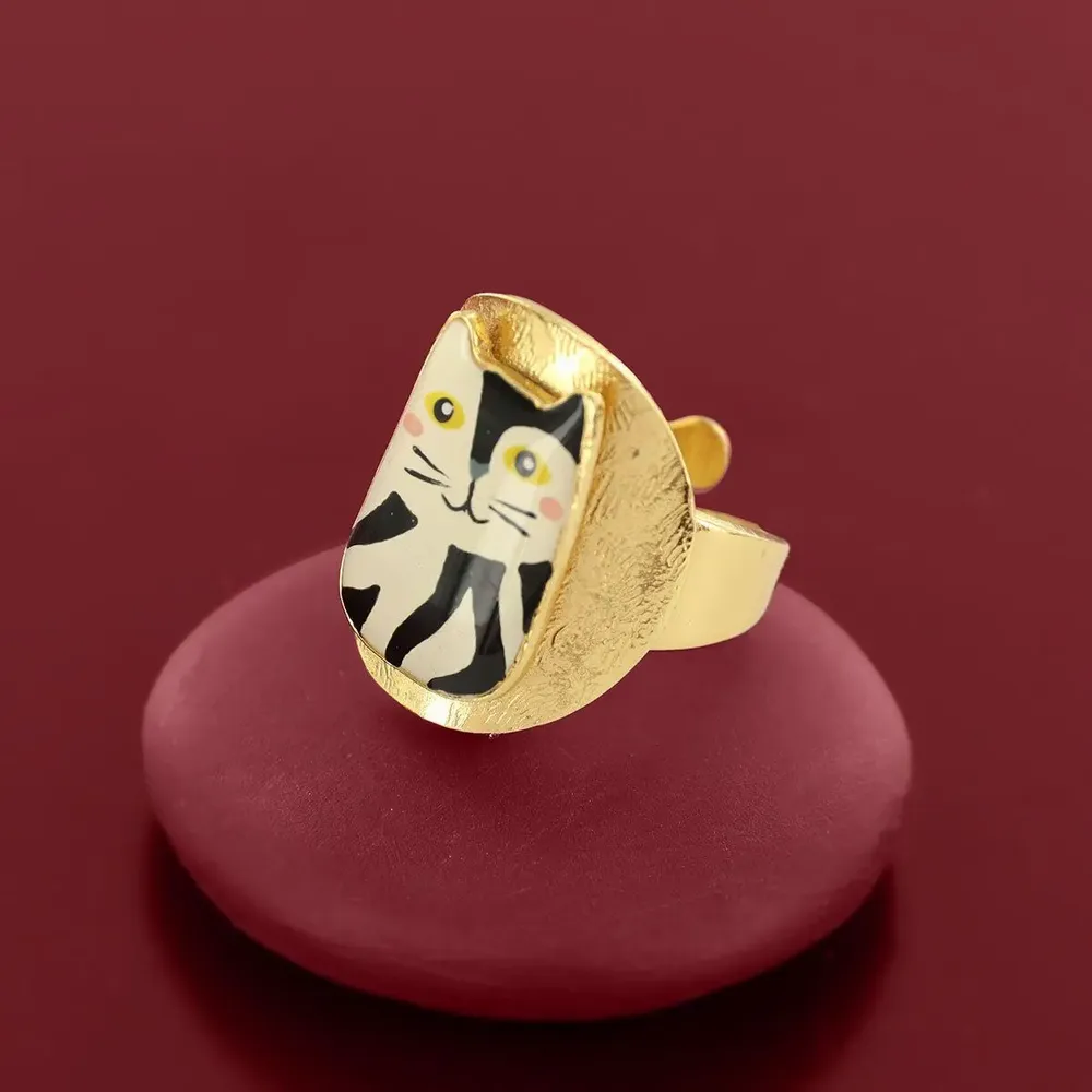 Jewelry - ALFRED RING GOLD AND BLACK - TARATATA BIJOUX