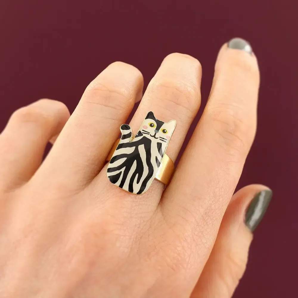 Jewelry - ALFRED RING GOLD AND BLACK - TARATATA BIJOUX