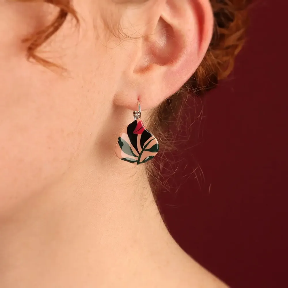 Jewelry - AMAZON SLEEPERS, SILVER & PINK - TARATATA BIJOUX