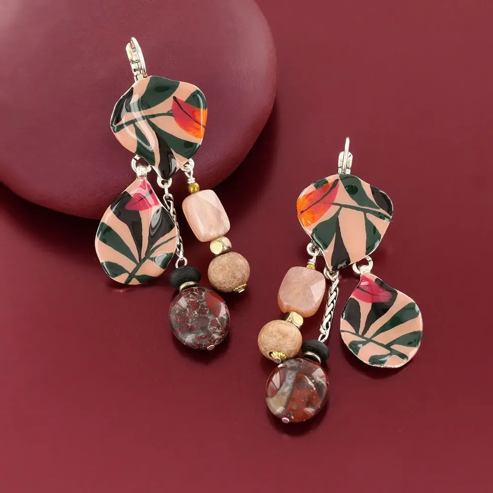 Jewelry - AMAZON SLEEPERS, SILVER & PINK - TARATATA BIJOUX