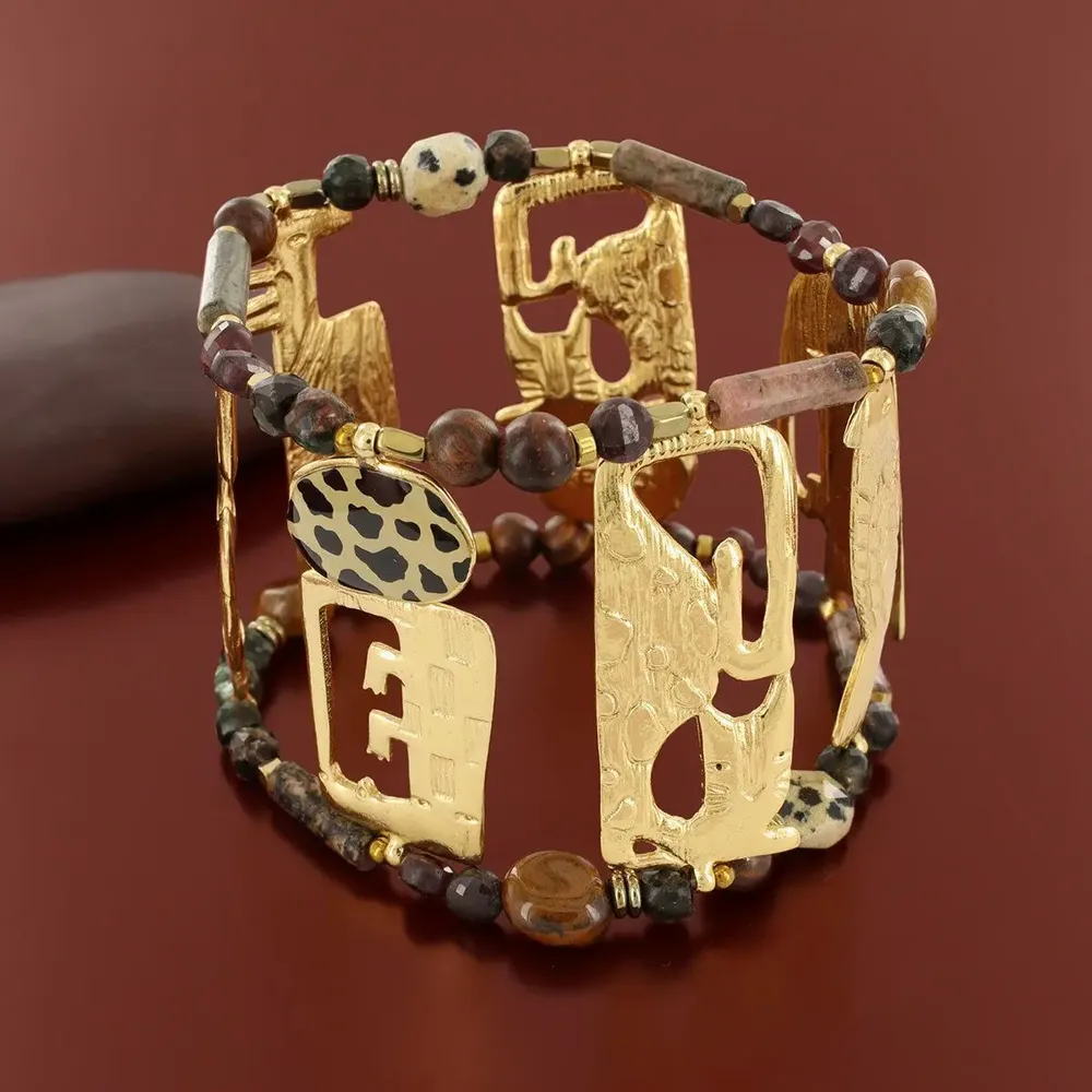 Jewelry - SWAHILI BRACELET GOLD MULTI COLOUR - TARATATA BIJOUX