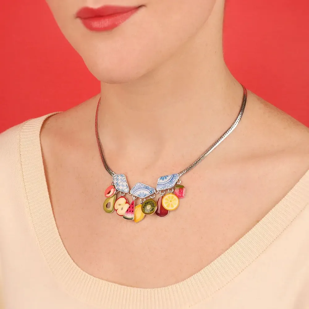 Jewelry - PRETTY PRETTY SILVER MULTI COLOR NECKLACE - TARATATA BIJOUX