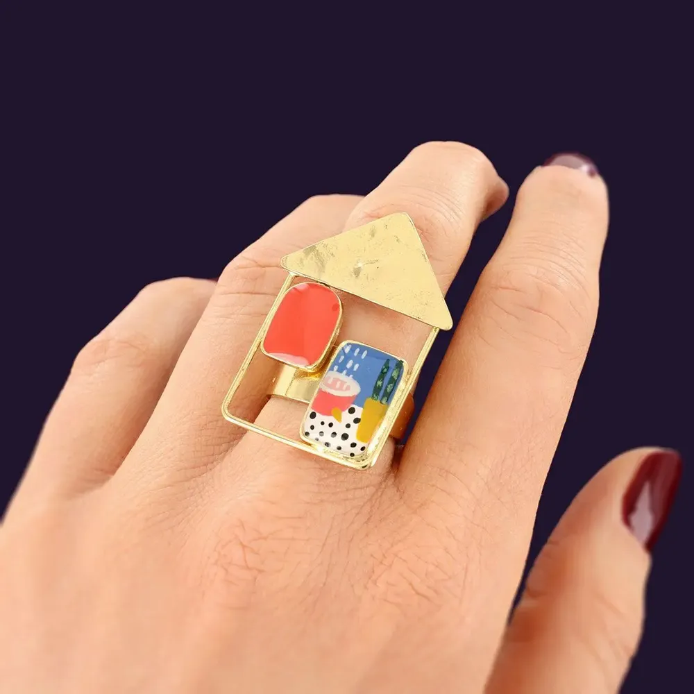 Jewelry - CURIOUS RING, GOLD MULTI COLOR - TARATATA BIJOUX