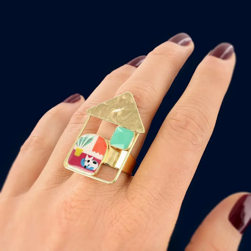 Jewelry - CURIOUS RING, GOLD MULTI COLOR - TARATATA BIJOUX