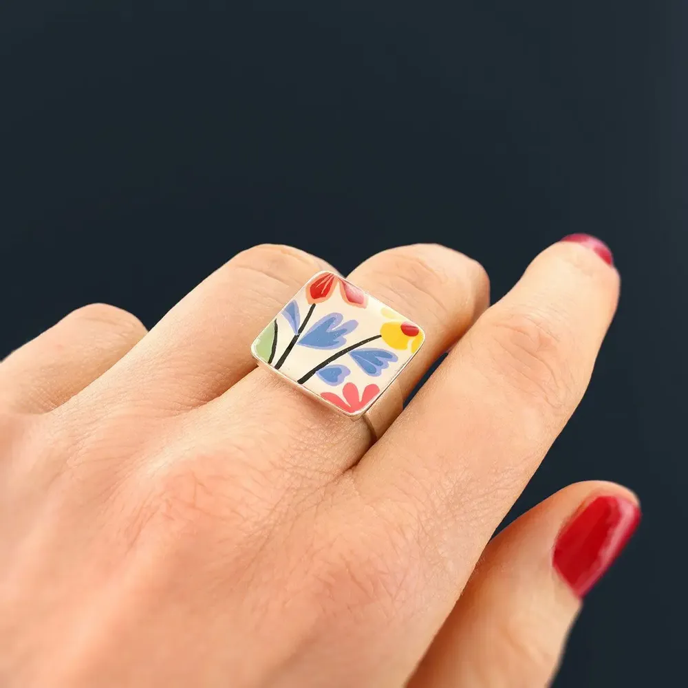 Jewelry - DELICE RING, SILVER MULTI COLOR - TARATATA BIJOUX