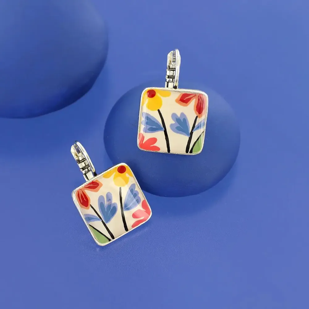 Jewelry - DELICE SLEEPERS SILVER MULTI COLOR - TARATATA BIJOUX