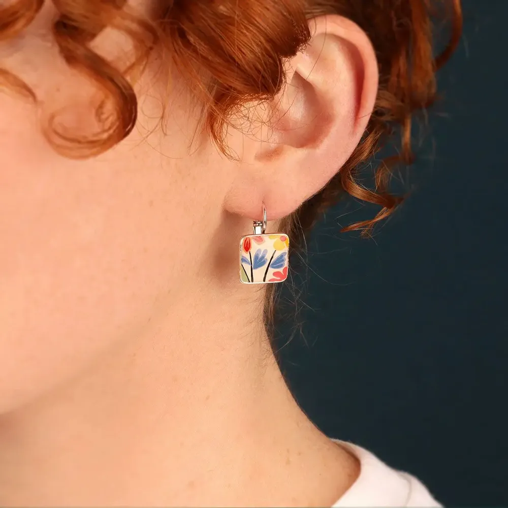 Jewelry - DELICE SLEEPERS SILVER MULTI COLOR - TARATATA BIJOUX