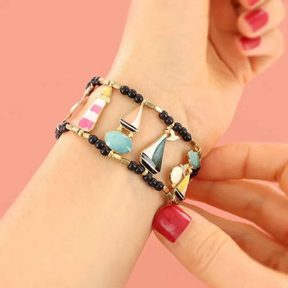 Jewelry - HORIZON BRACELET GOLD COLOUR MULTI - TARATATA BIJOUX