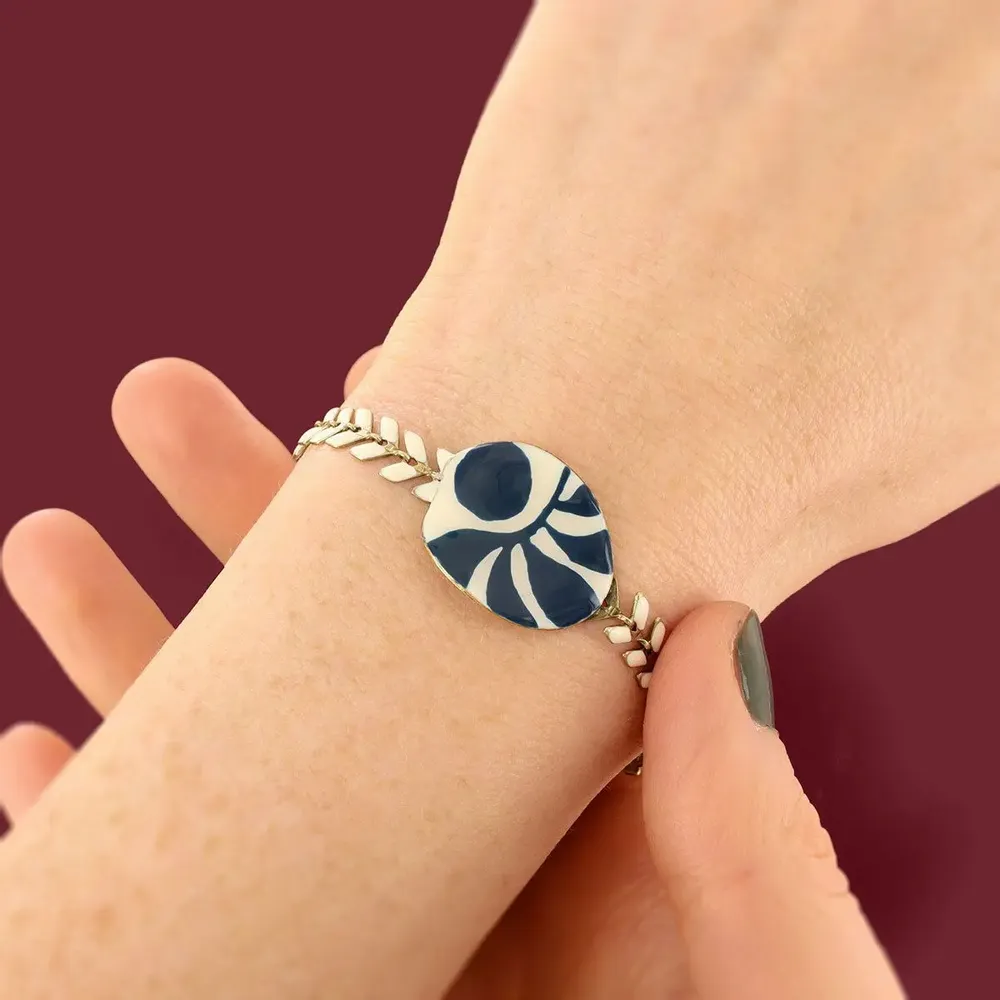 Jewelry - KALY BRACELET, BRONZE BLUE COLOUR - TARATATA BIJOUX