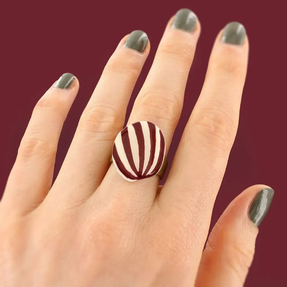 Jewelry - KALY RING, BRONZE RED COLOR - TARATATA BIJOUX