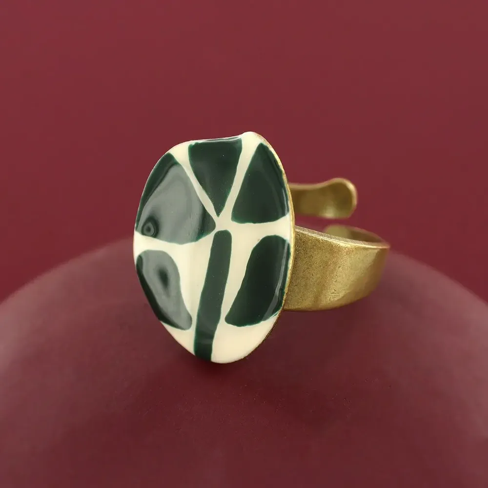 Jewelry - KALY RING, BRONZE GREEN COLOUR - TARATATA BIJOUX