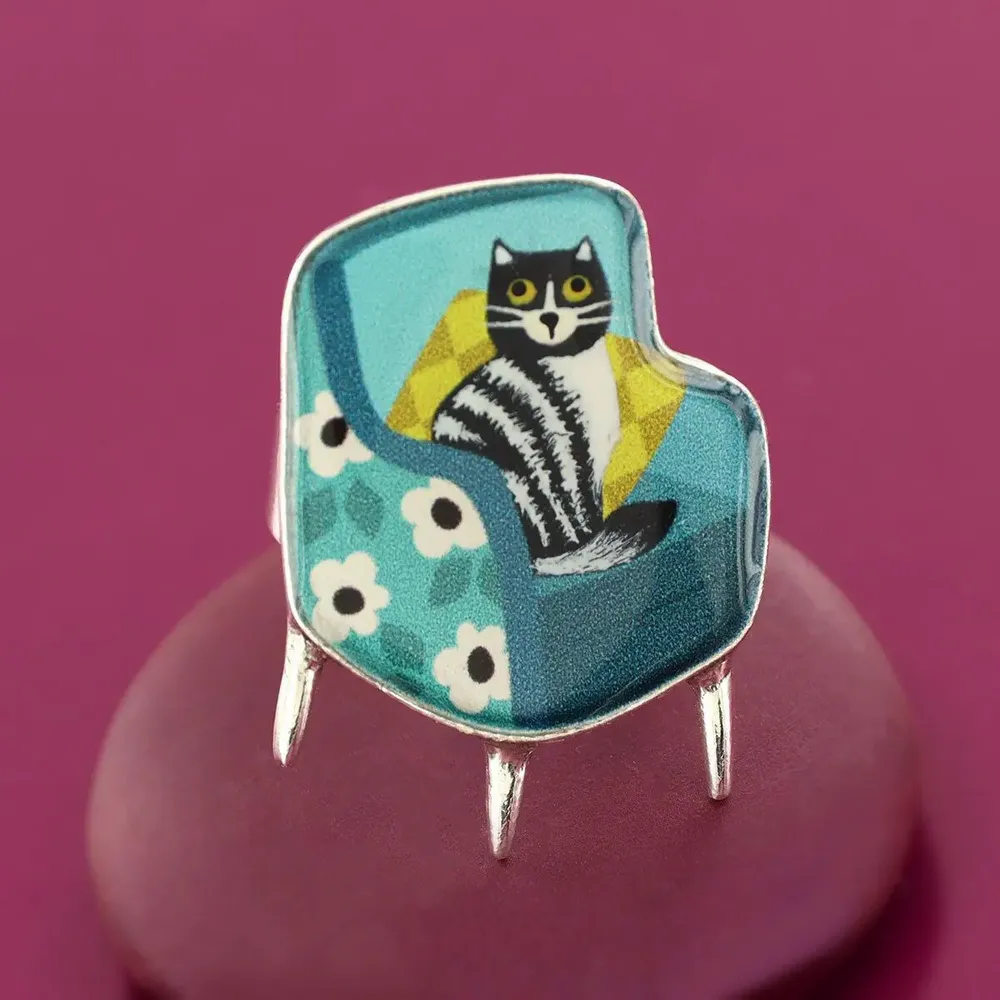 Jewelry - CHANAPE RING, SILVER AND BLUE COLOUR - TARATATA BIJOUX