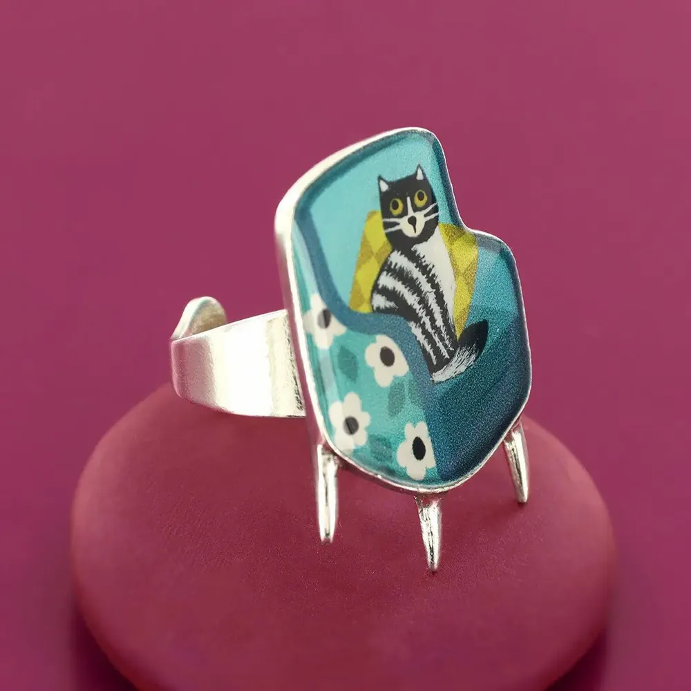 Jewelry - CHANAPE RING, SILVER AND BLUE COLOUR - TARATATA BIJOUX