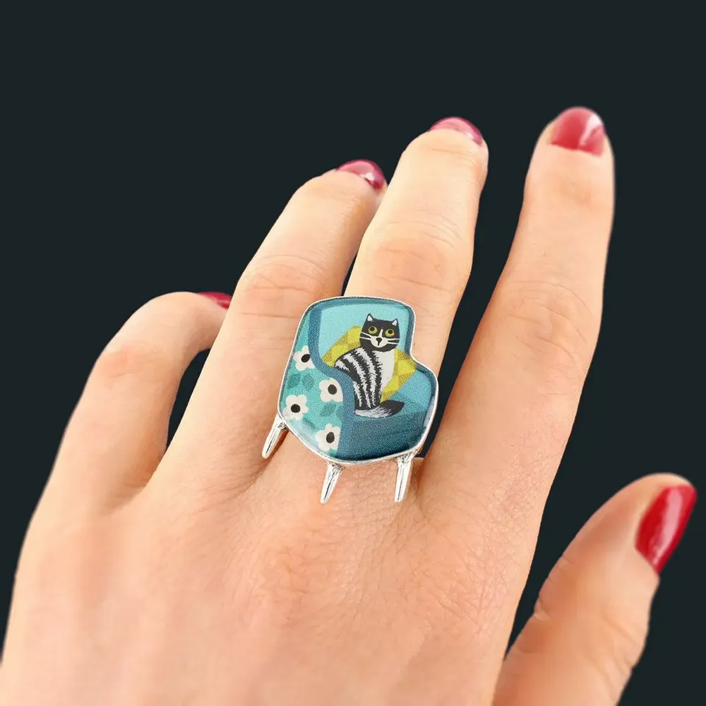 Jewelry - CHANAPE RING, SILVER AND BLUE COLOUR - TARATATA BIJOUX