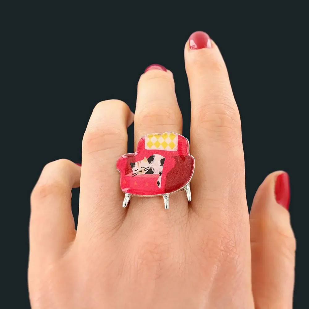 Jewelry - CHANAPE RING, SILVER AND RED COLOR - TARATATA BIJOUX