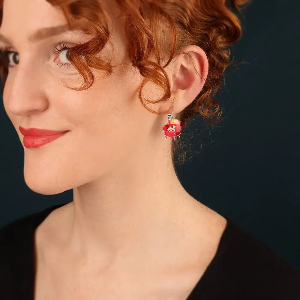 Jewelry - SLEEPING CHANAP COLOUR SILVER RED - TARATATA BIJOUX