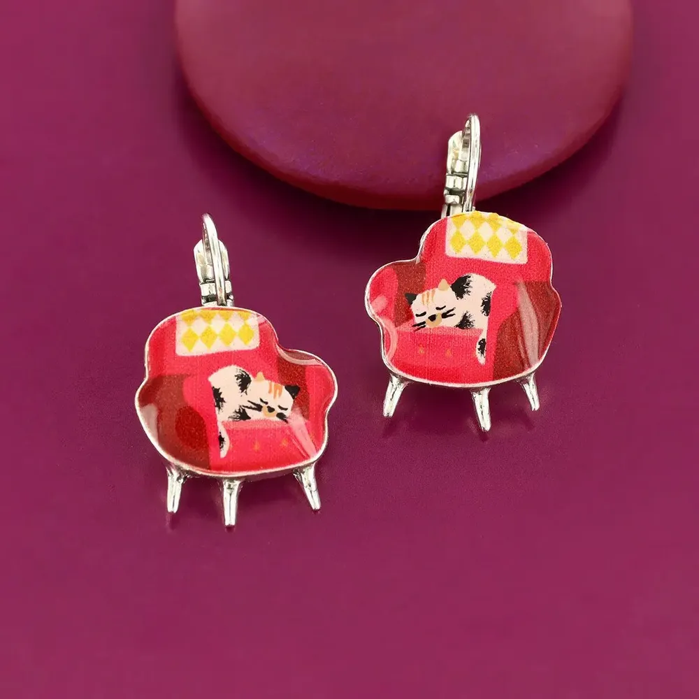 Jewelry - SLEEPING CHANAP COLOUR SILVER RED - TARATATA BIJOUX