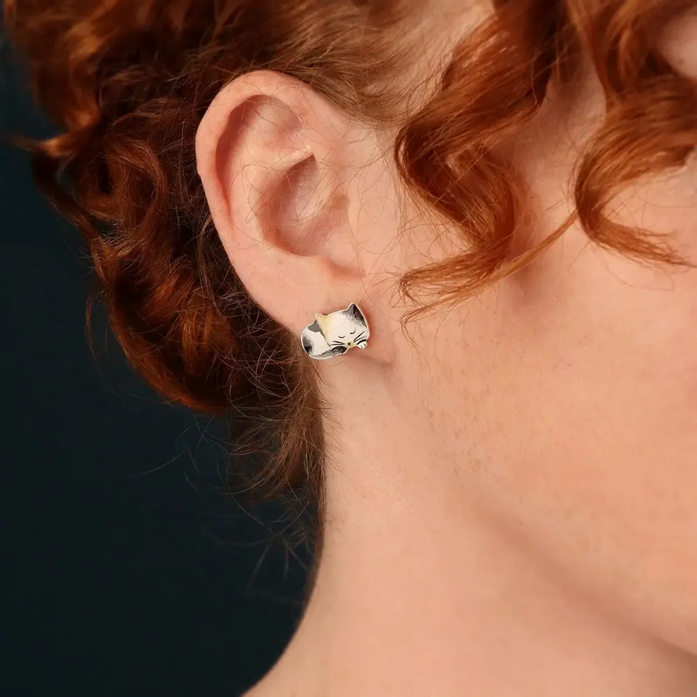 Bijoux - PUCES CHANAPE COULEUR ARGENT BLANC - TARATATA BIJOUX