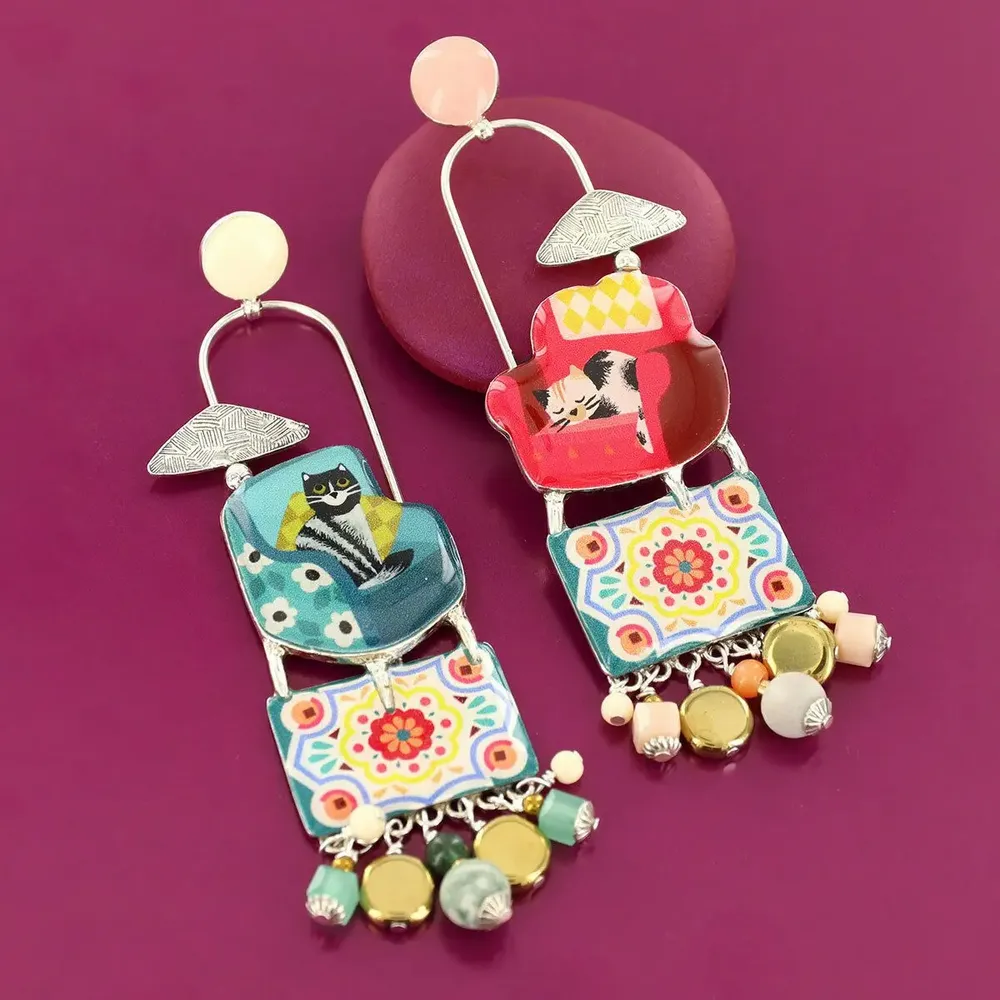 Jewelry - SILVER MULTI COLOR CHIPS - TARATATA BIJOUX