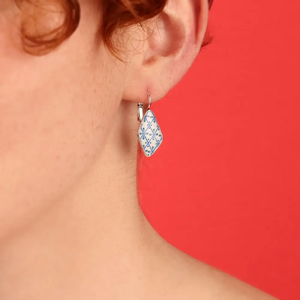 Jewelry - PRETTY SLEEPERS PRETTY SILVER BLUE COLOR - TARATATA BIJOUX