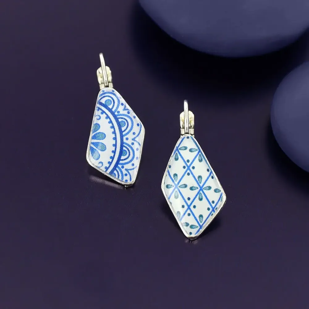 Jewelry - PRETTY SLEEPERS PRETTY SILVER BLUE COLOR - TARATATA BIJOUX