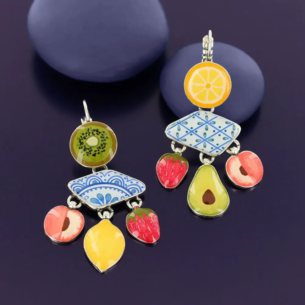 Jewelry - PRETTY SLEEPERS PRETTY SILVER MULTI COLOR - TARATATA BIJOUX