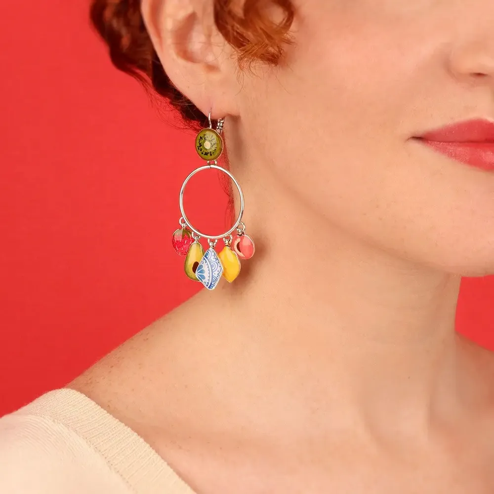 Jewelry - PRETTY SLEEPERS PRETTY SILVER MULTI COLOR - TARATATA BIJOUX