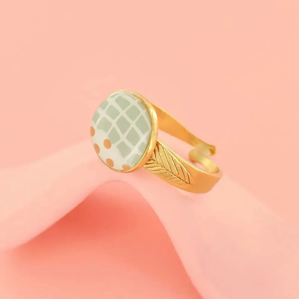 Jewelry - GOLD AND BLUE FEATHER RING - TARATATA BIJOUX