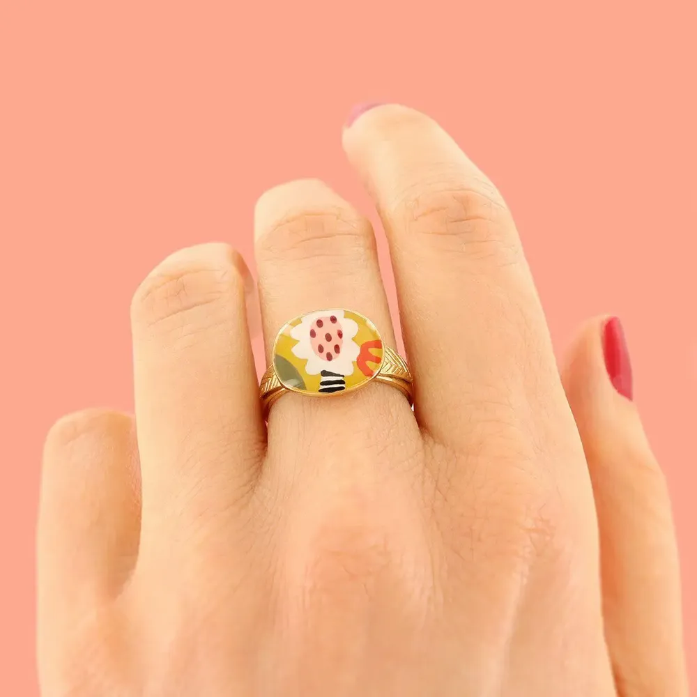 Jewelry - MULTI GOLD FEATHER RING - TARATATA BIJOUX