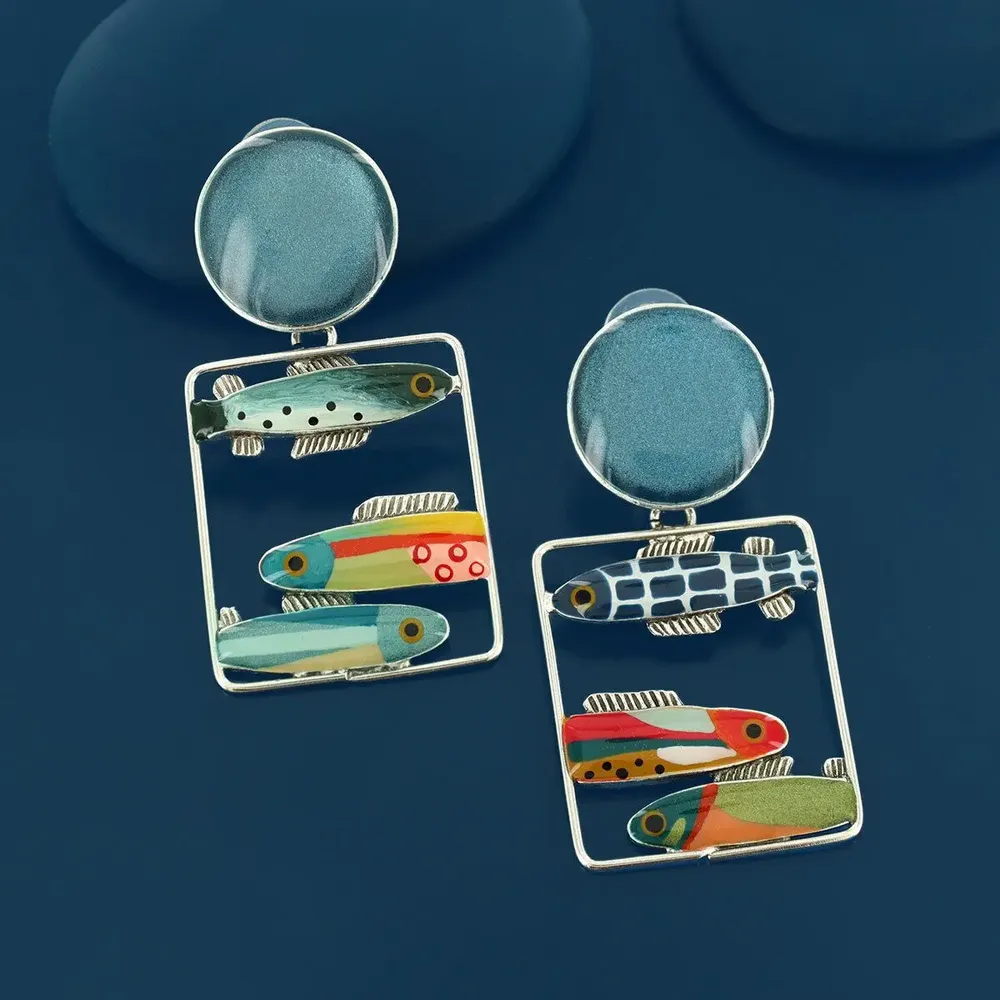 Jewelry - BLUE CLIPS SILVER MULTI COLOR - TARATATA BIJOUX