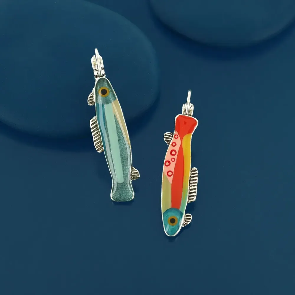 Jewelry - BLUE SILVER MULTI COLOR SLEEPERS - TARATATA BIJOUX