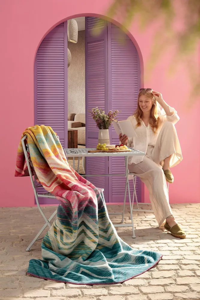 Throw blankets - Blanket Riviera Mirage - BIEDERLACK
