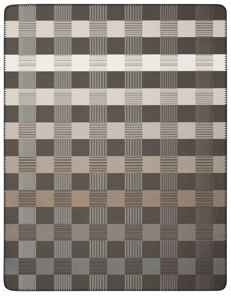 Throw blankets - Blanket Shadow Check - BIEDERLACK