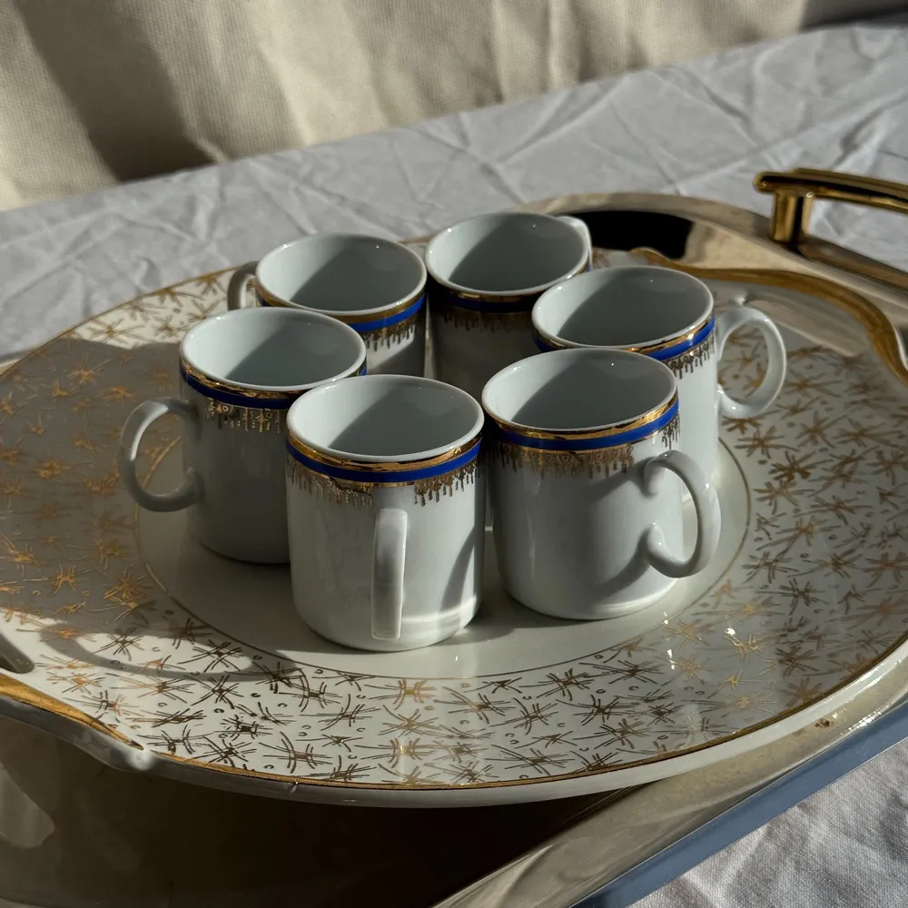 Tasses et mugs - Lot de 6 petites tasses à expresso Germer Porcelaine, made in Brésil - OFFICE OBJETS