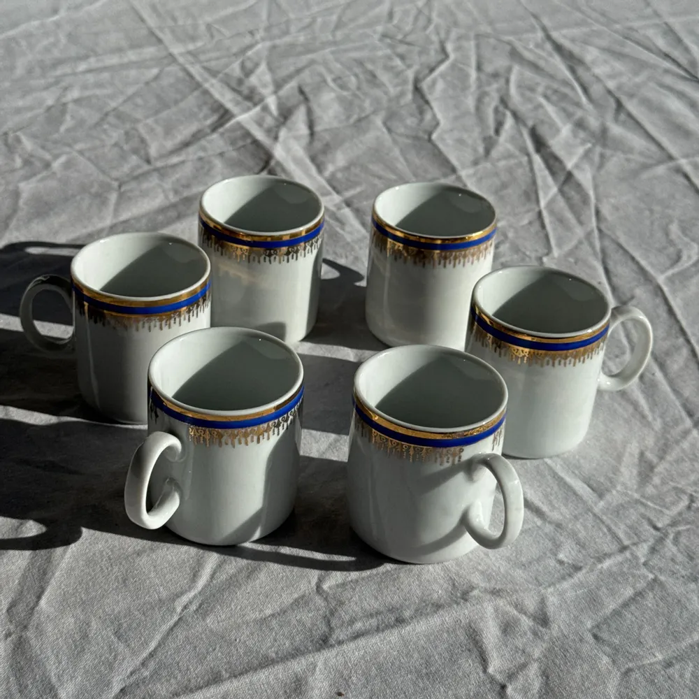 Tasses et mugs - Lot de 6 petites tasses à expresso Germer Porcelaine, made in Brésil - OFFICE OBJETS