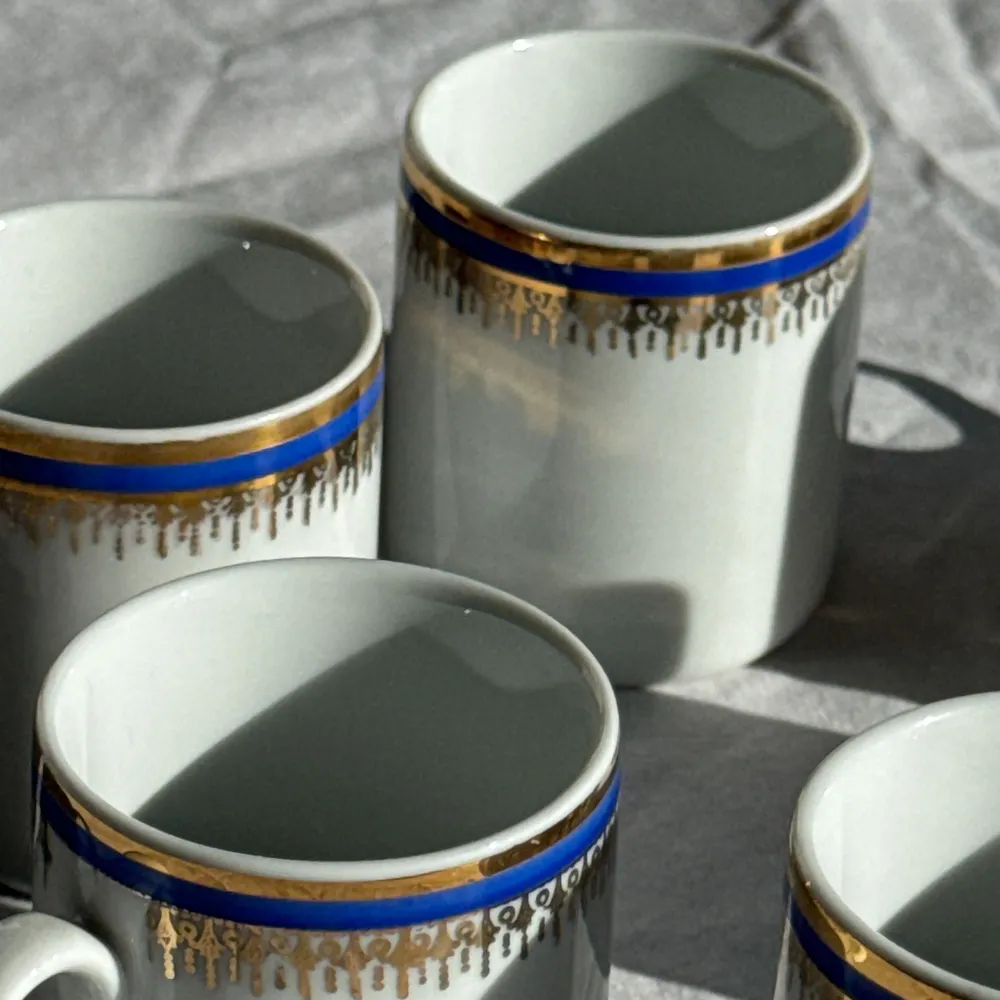 Tasses et mugs - Lot de 6 petites tasses à expresso Germer Porcelaine, made in Brésil - OFFICE OBJETS