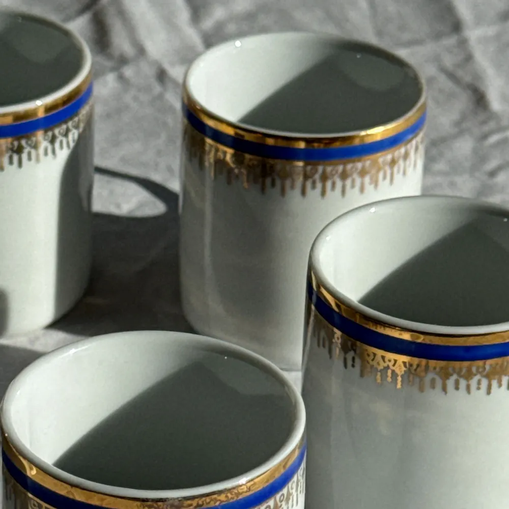 Tasses et mugs - Lot de 6 petites tasses à expresso Germer Porcelaine, made in Brésil - OFFICE OBJETS
