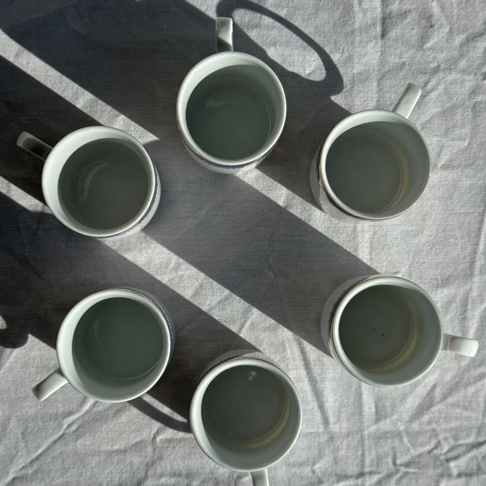 Tasses et mugs - Lot de 6 petites tasses à expresso Germer Porcelaine, made in Brésil - OFFICE OBJETS