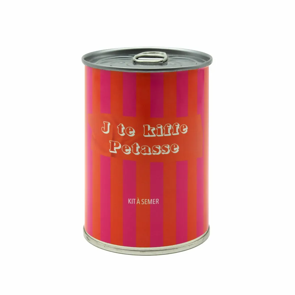 Cadeaux - Kit à semer « J’te kiffe Pétasse » fabriqué en France - MAUVAISES GRAINES