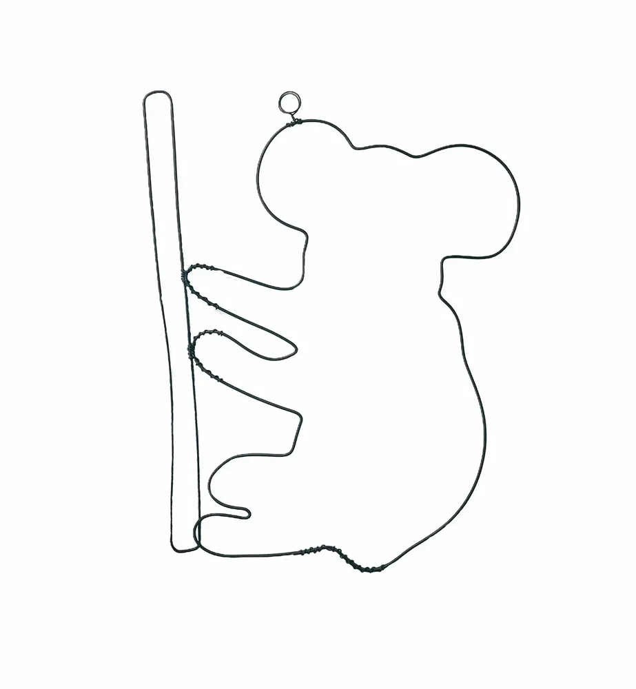 Other wall decoration - Wire Wall Decoration\" Koala Silhouette\ "” - to pin - BIJOUX DE MUR