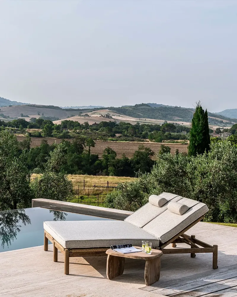 Deck chairs - Double Sunlounger Mieke - GOMMAIRE